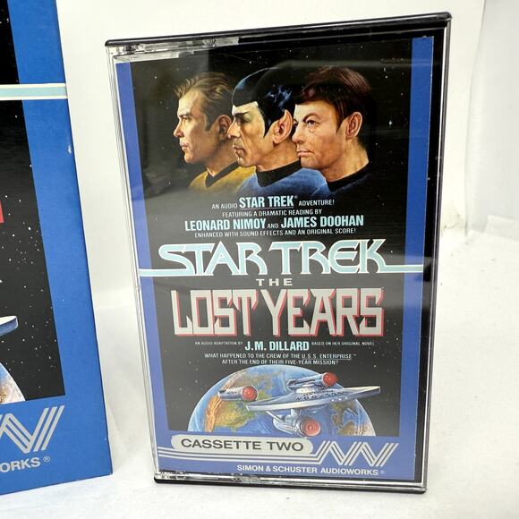 Star Trek Audiobook Cassette Lost Years Nimoy Doohan J.M. Dillard Vintage Sci-Fi - Picture 2 of 8
